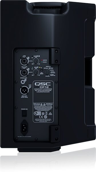 open zoom image for QSC CP12 Compact Powered Loudspeaker, Single Speaker, Angled Front