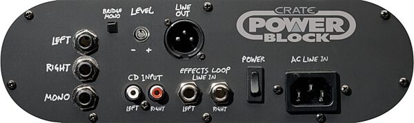 open zoom image for Crate CPB150 PowerBlock Stereo Guitar Amplifier Head (150 Watts, with Gig Bag), Rear