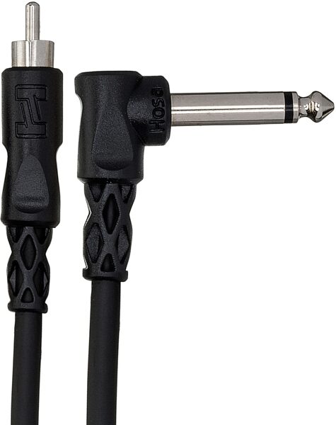 open zoom image for Hosa CPR-103R Unbalanced Interconnect Cable, Right Angle 1/4-Inch TS to RCA, 3 foot, Action Position Back