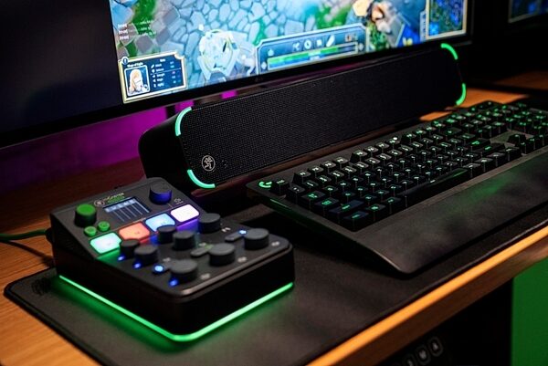 open zoom image for Mackie M-Caster Studio Streaming Mixer, Black, Open Box (Very Good), Action Position Back