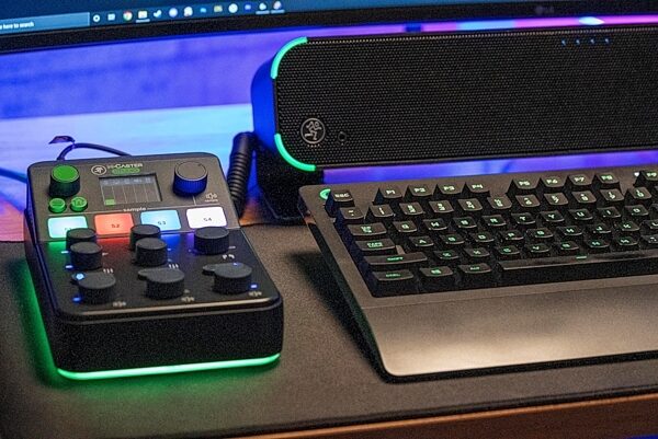 open zoom image for Mackie M-Caster Studio Streaming Mixer, Black, Open Box (Very Good), Action Position Back