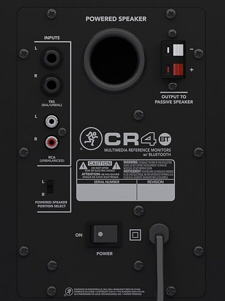 open zoom image for Mackie CR4BT Creative Reference Multimedia Monitors with Bluetooth, Rear Powered