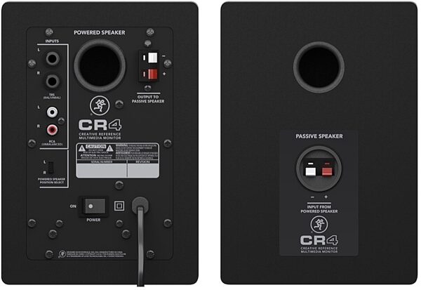 open zoom image for Mackie CR4 Creative Reference Multimedia Monitors, Rear