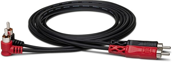 open zoom image for Hosa CRA-200R Dual RCA to Dual Right-Angle RCA Stereo Interconnect Cable, 1 meter, CRA-201R, Action Position Back