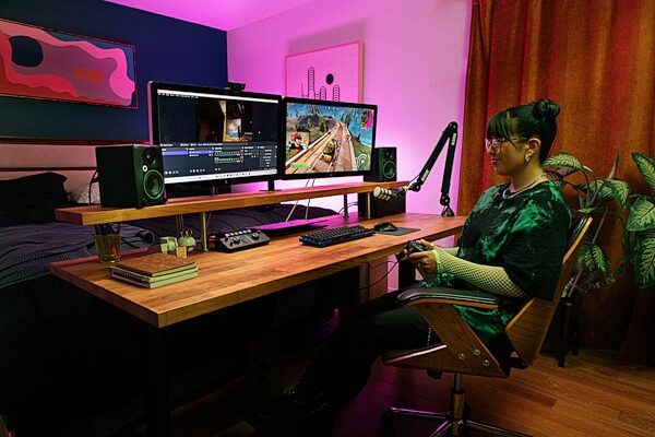 open zoom image for Mackie CR3.5 Powered Studio Monitors, Pair, Action Position Back