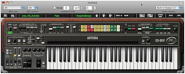 open zoom image for Arturia CS80V CS 80 Emulator VSTi (Macintosh and Windows), Screenshot 2
