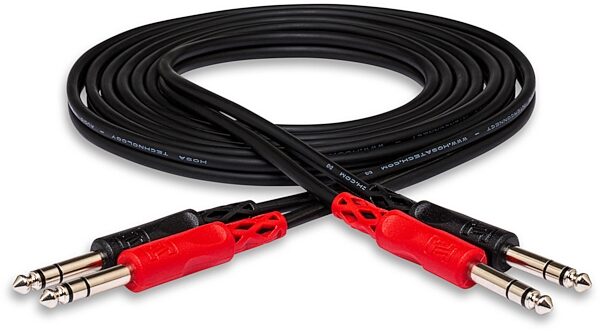 open zoom image for Hosa CSS200 Series Dual 1/4" TRS to TRS Interconnect Cable, 2 meter, CSS-202, Main