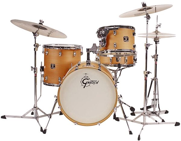 open zoom image for Gretsch CTJ484 Catalina Limited Reserve 4-Piece Classic Bop Drum Shell Kit, Satin Natural