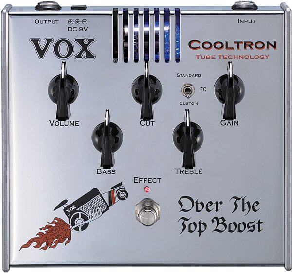 open zoom image for Vox Over The Top Boost Cooltron Overdrive and Boost Pedal, Main