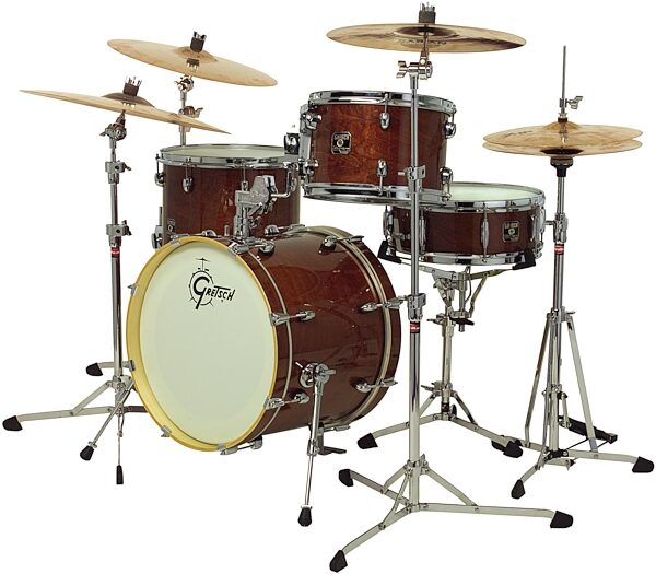 open zoom image for Gretsch CTJ484 Catalina Limited Reserve 4-Piece Classic Bop Drum Shell Kit, Walnut Glaze