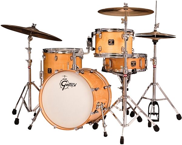open zoom image for Gretsch CTJ484 Catalina Limited Reserve 4-Piece Classic Bop Drum Shell Kit, Gloss Natural Left