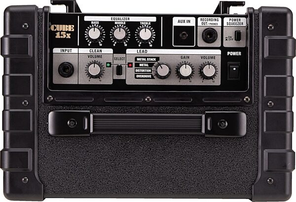 open zoom image for Roland Cube 15X Guitar Combo Amplifier (15 Watts, 1x8 in.), Panel