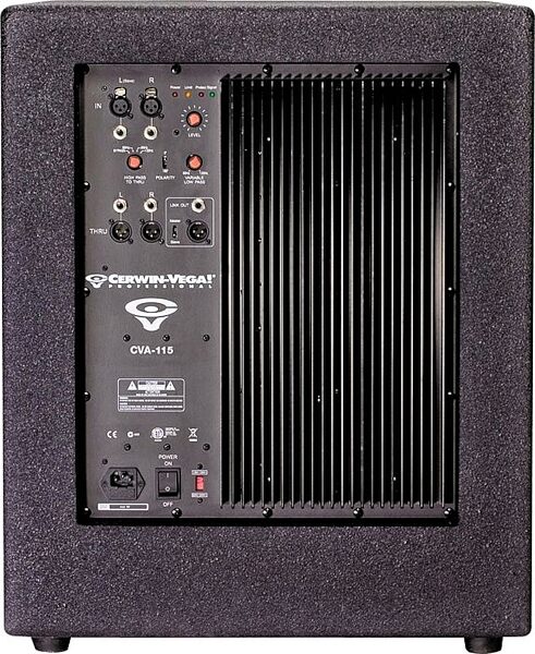 open zoom image for Cerwin-Vega CVA-115 Powered Subwoofer (1400 Watts, 1x15"), Rear