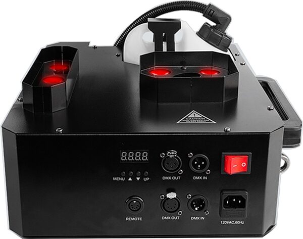 open zoom image for Chauvet DJ Geyser P7 Fog Machine with Lighting Effects, New, Action Position Back