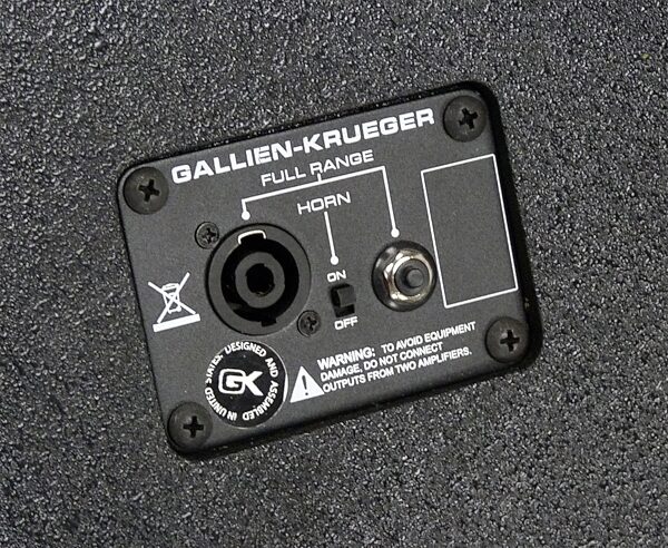 open zoom image for Gallien-Krueger CX 410 Bass Speaker Cabinet (800 Watts, 4x10"), 4 Ohms, Open Box (Like New), Action Position Back