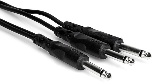 open zoom image for Hosa Y Cable 1/4" TS to Dual 1/4" TS Cable, 3 foot, CYP-103, Main