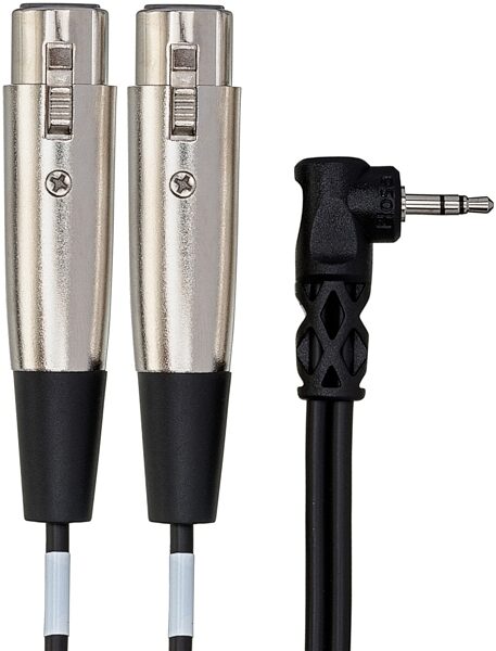 open zoom image for Hosa 1/8" to Dual XLR Female Stereo Breakout Cable, 1 foot, Action Position Back