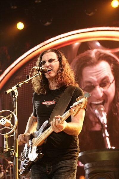 open zoom image for Fender Geddy Lee Jazz Bass (with Gig Bag), Geddy Lee Closeup