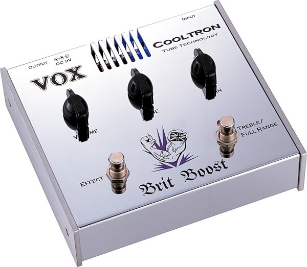 open zoom image for Vox Brit Boost Cooltron Distortion Pedal, Angle