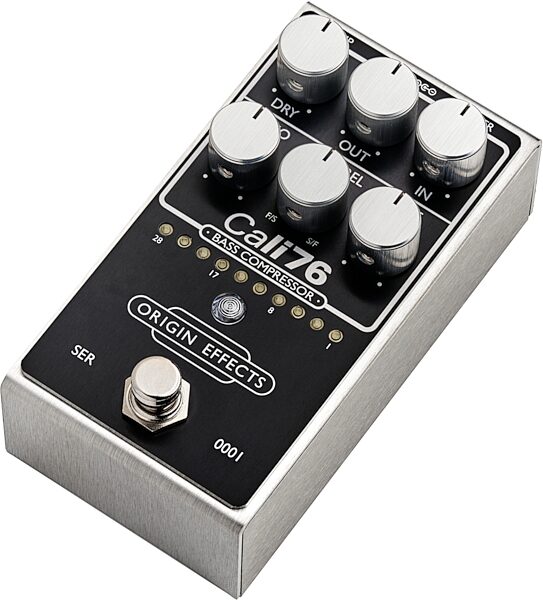 open zoom image for Origin Effects Cali76 V2 Bass Compressor Pedal, Black, Main