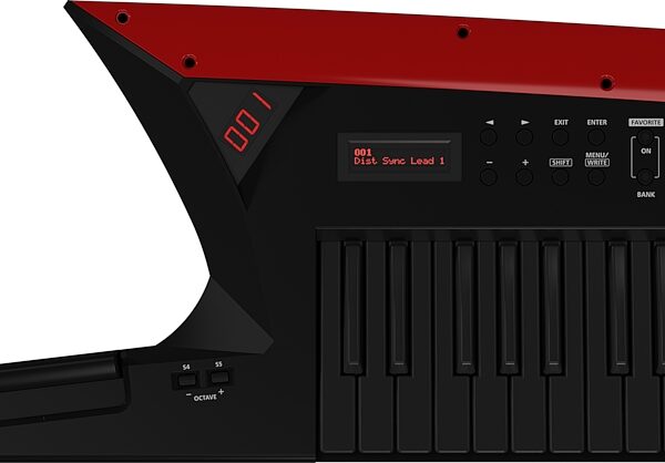 open zoom image for Roland AX-EDGE Keytar Synthesizer, Black, AX-EDGE-B, Action Position Front