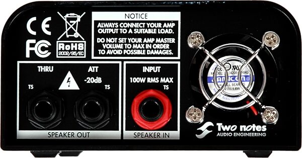open zoom image for Two Notes Torpedo Captor Compact Reactive Load Box, DI, and Attenuator, 4 Ohms, Action Position Back