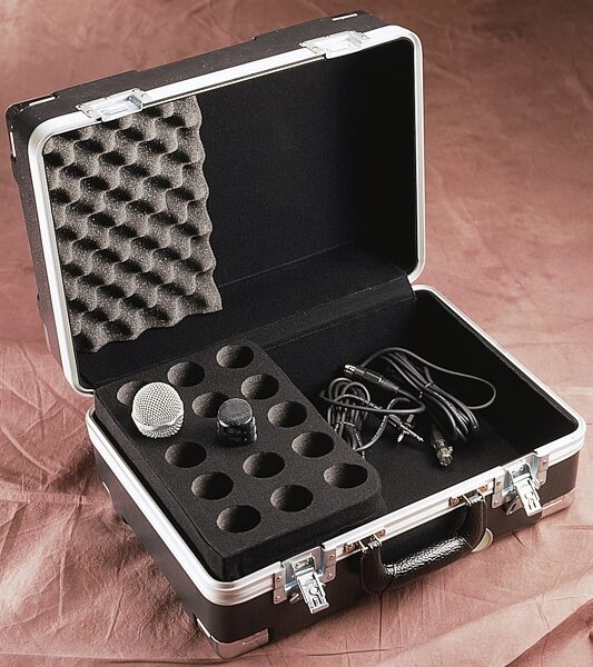 open zoom image for Gator GM15 Deluxe 15 Microphone ATA Case, Open with Microphone
