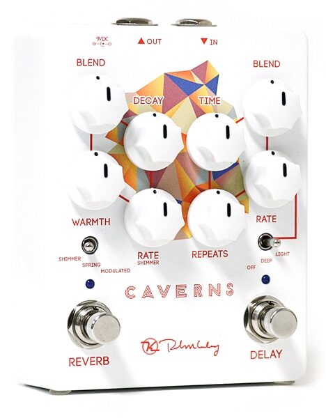open zoom image for Keeley Caverns V2 Reverb and Delay Pedal, New, Action Position Back