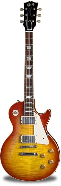 open zoom image for Gibson Custom Shop Chambered 1958 Les Paul VOS Reissue Electric Guitar (With Case), Washed Cherry