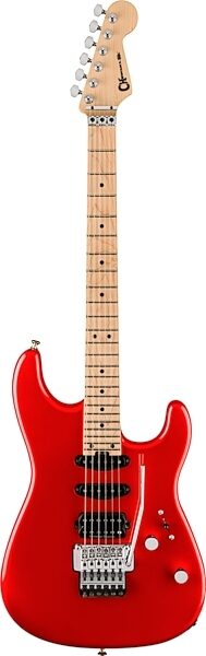 open zoom image for Charvel MJ San Dimas Style 1 HSS Electric Guitar (with Gig Bag), Metallic Red, Open Box (Good), Action Position Back
