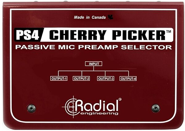 open zoom image for Radial Cherry Picker Studio Preamp Selector, Top