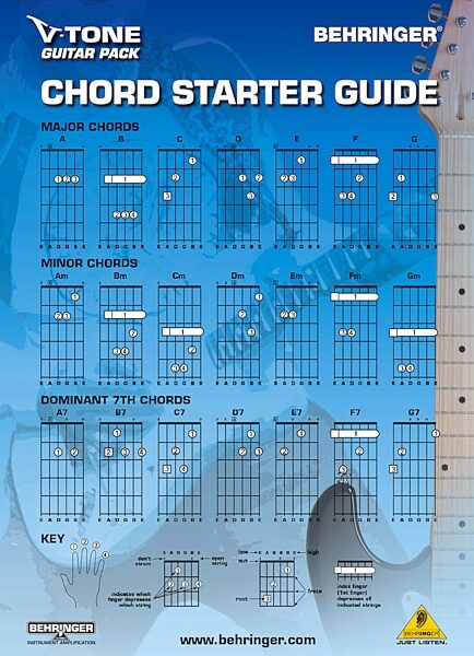 open zoom image for Behringer V-Tone Guitar and Amplifier Package, Chord Chart