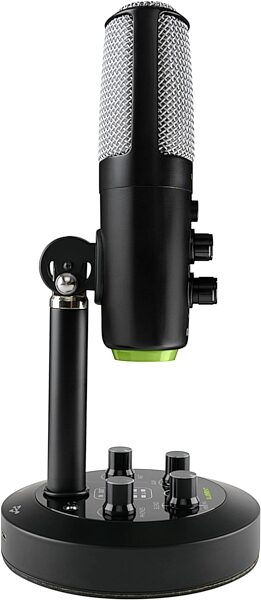 open zoom image for Mackie EleMent Chromium Premium USB Condenser Microphone with Built-in 2-Channel Mixer, New, Action Position Side