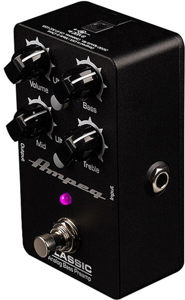 open zoom image for Ampeg Classic Analog Bass Preamp Pedal, New, Action Position Back