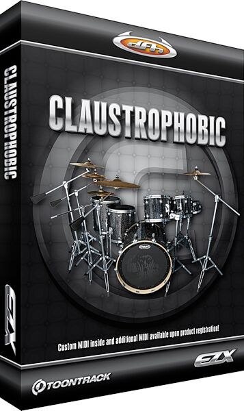 open zoom image for Toontrack Claustrophobic EZX Expansion for EZ Drummer Software, Box