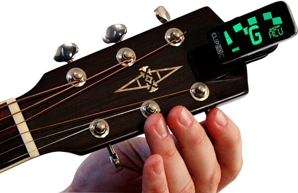 open zoom image for Peterson StroboClip HDC Clip-On Guitar Tuner, New, Action Position Back