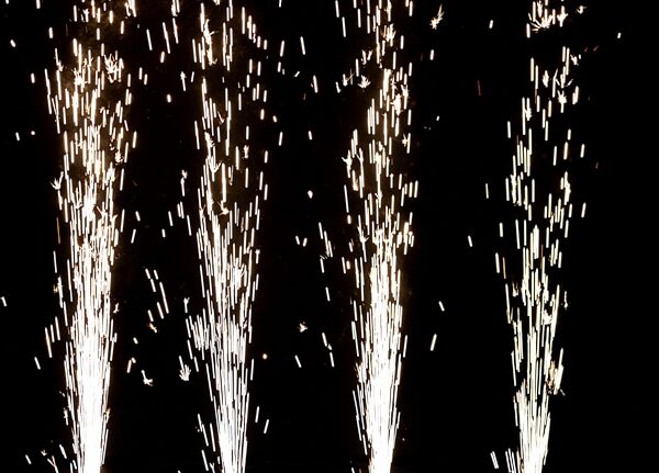 open zoom image for ColorKey Dazzler FX Cold Spark Machine, In Use 5