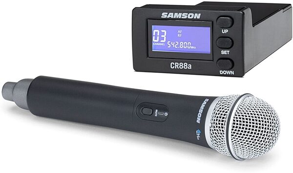 open zoom image for Samson Concert 88a Wireless Handheld Vocal Microphone with CR88a Receiver Module for XP310w/312w System, Band D (542 - 566 MHz), Main