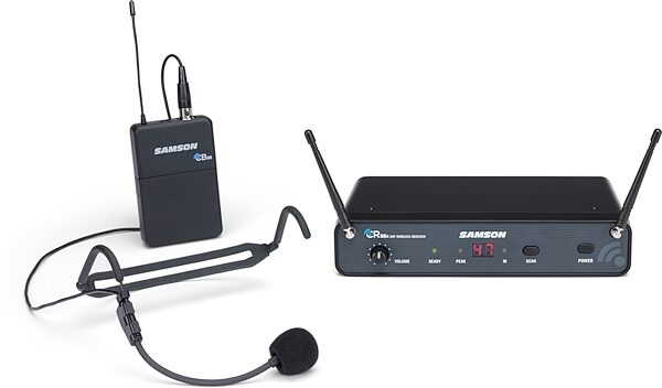 open zoom image for Samson Concert 88x Wireless Headset Microphone System, Band D, Open Box (Like New), Action Position Front