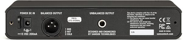 open zoom image for Samson Concert 88x Wireless SE10 Earset Microphone System, Band D, Action Position Back