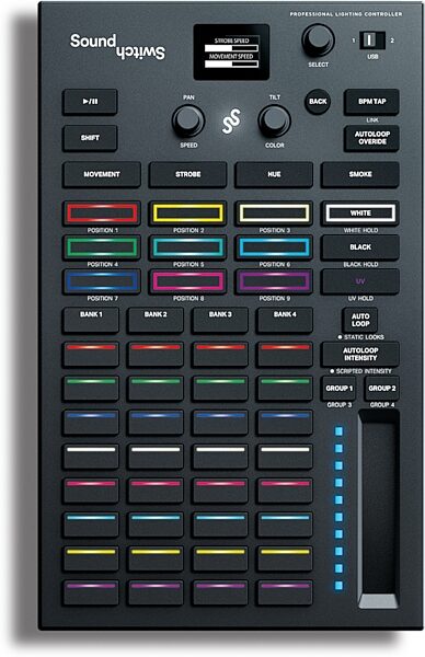open zoom image for SoundSwitch Control One Lighting Controller, Open Box (Like New), Action Position Back