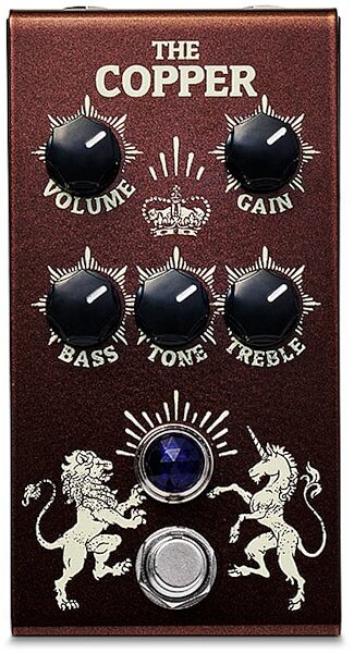 open zoom image for Victory V1 The Copper Preamp Pedal, New, Top