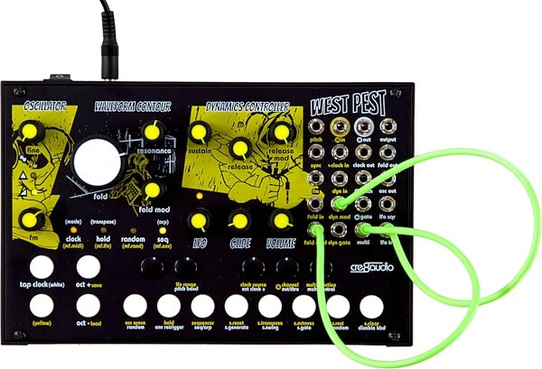 open zoom image for Cre8Audio West Pest Desktop Synthesizer, New, Action Position Back