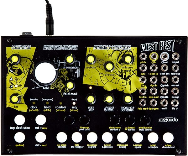 open zoom image for Cre8Audio West Pest Desktop Synthesizer, New, Action Position Back