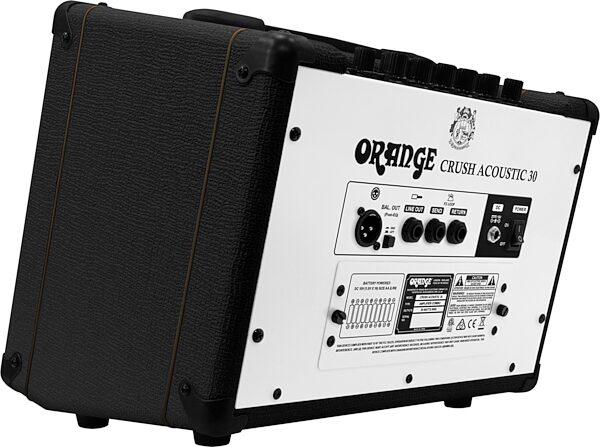 open zoom image for Orange Crush Acoustic 30 Guitar Combo Amplifier (30 Watts, 1x8"), Black, Action Position Back