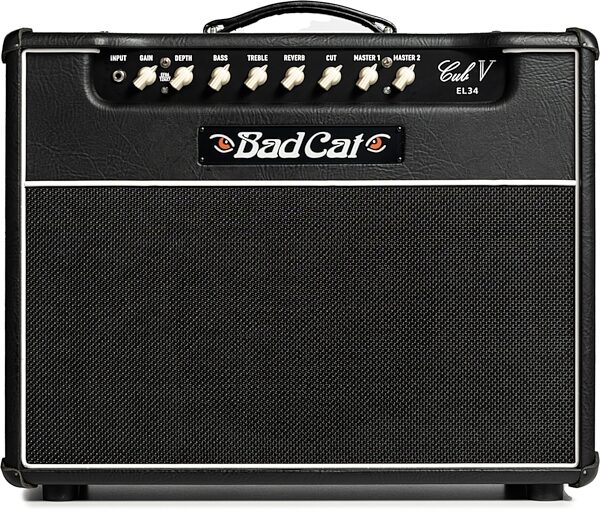 open zoom image for Bad Cat Cub V Handwired EL34 Guitar Combo Amplifier (40 Watts, 1x12"), New, Action Position Front