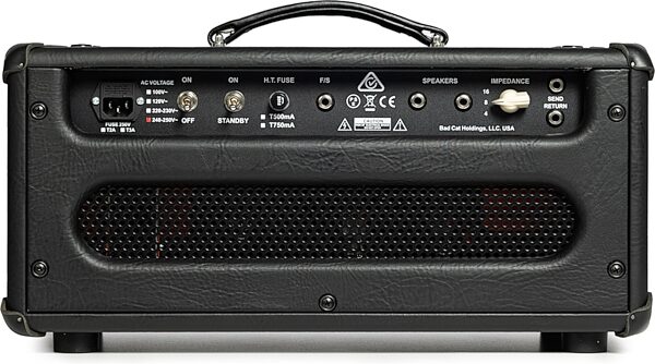 open zoom image for Bad Cat Cub V Handwired EL34 Powered Guitar Amplifier Head (40 Watts), New, Action Position Back