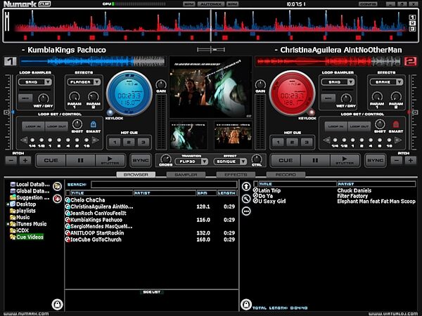 open zoom image for Numark Cue DJ Software (Windows), Main