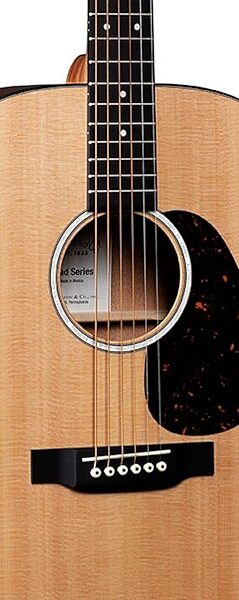 open zoom image for Martin D-10E Road Series Acoustic-Electric Guitar (with Soft Case), Action Position Back