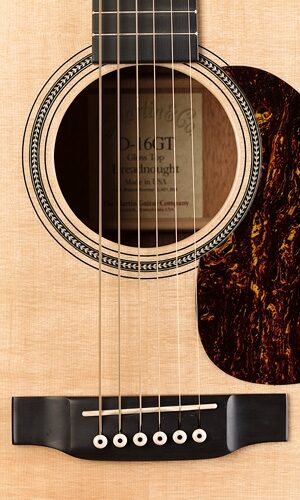 open zoom image for Martin D16GT Dreadnought Acoustic Guitar (with Case), Bridge